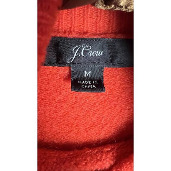 J. Crew Womens M Colorblock Turtleneck Sweater Supersoft Yarn Merino Wool Blend‎ - Picture 6 of 9